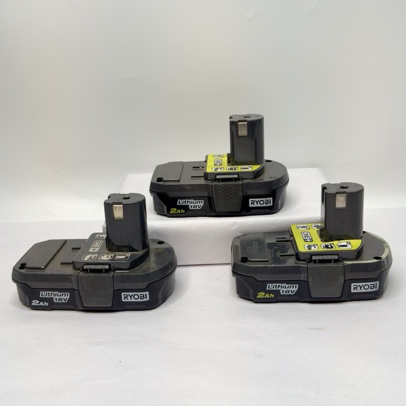 Ryobi 18volt Batteries P190 For Parts Not Working Lot Of 3 - Picture 2 of 9